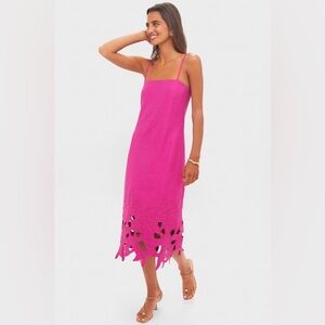 NWT Hyacinth House Fuchsia Linen Somerset Maxi Dress Size XS